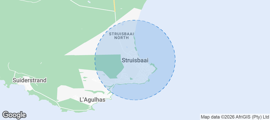 Struisbaai Airbnb map